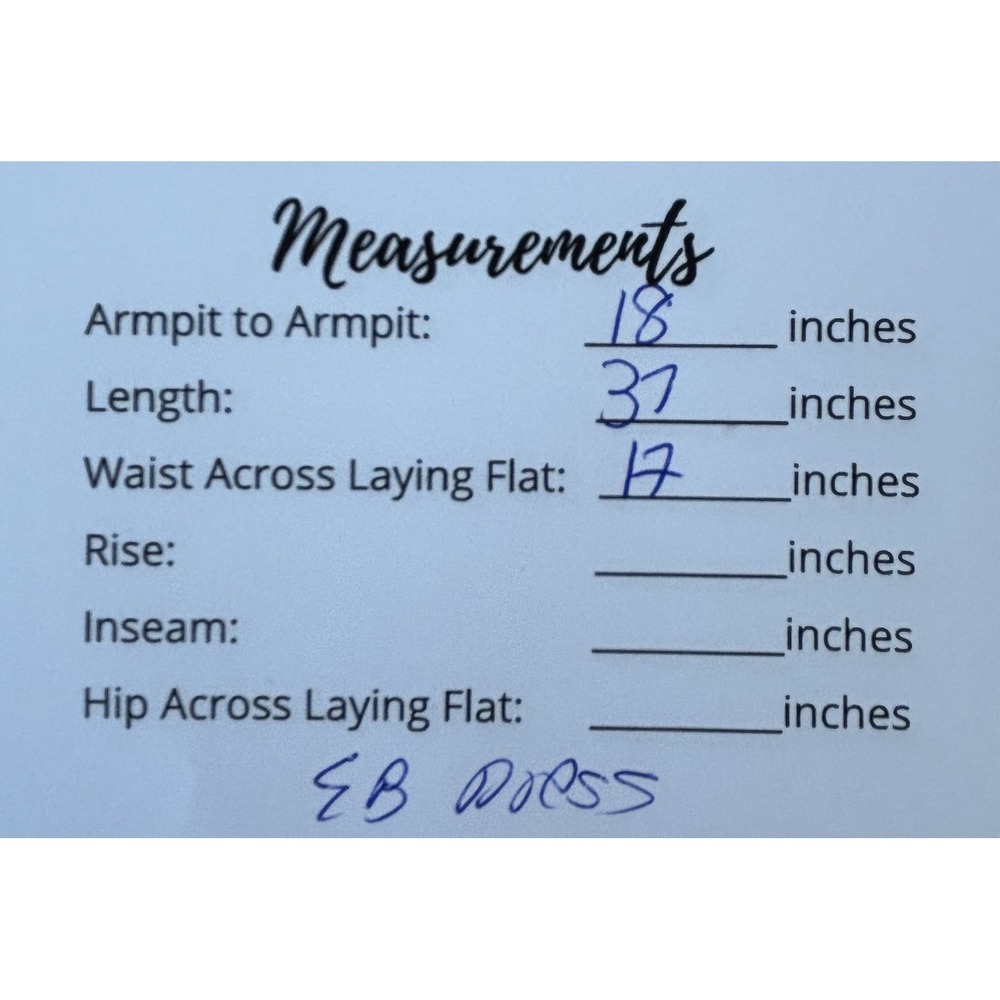 Eddie Bauer Chambray Shift Dress Womens 8 Blue Sleeveless Embroidered Preppy - Picture 12 of 12